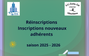 Saison 25 26 - INFOS au  13 09  places disponibles  + finalisation des inscriptions