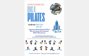 PILATES - Nouveau  2 cours