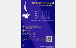 STAGE DE GYM