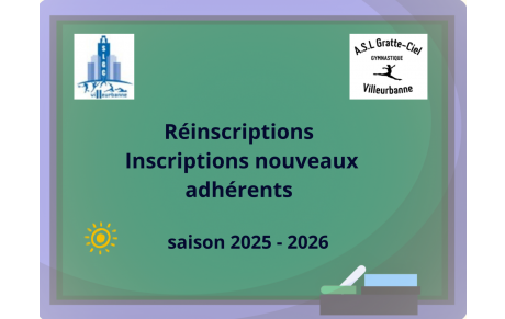 Saison 25 26 - INFOS au  13 09  places disponibles  + finalisation des inscriptions